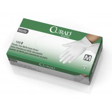 CURAD White Nitrile Exam Gloves, Small (Case of 600)